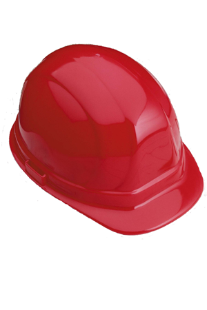 Gateway Safety Standard Red Shell Pin Lock Suspension Hard Hat  - 10 Pack