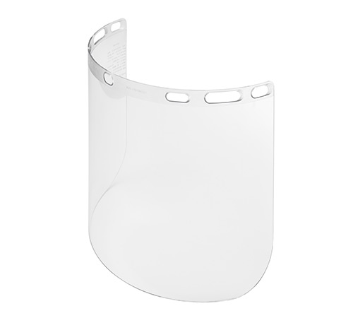 Gateway Safety 9" x 15-1/2" Clear Molded Visors - 10 Pack