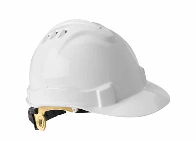 Gateway Safety Serpent® White Cap Style Ratchet Suspension Vented Hard Hat  - 10 Pack