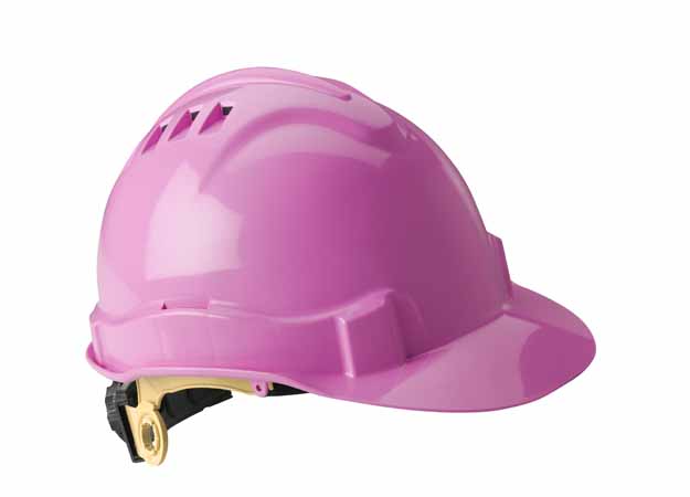 Gateway Safety Serpent® Pink Cap Style Vented Safety Helmet - 10 Pack