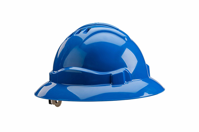Gateway Safety Serpent® Blue Shell Full Brim Ratchet Suspension Vented Hard Hat  - 10 Pack