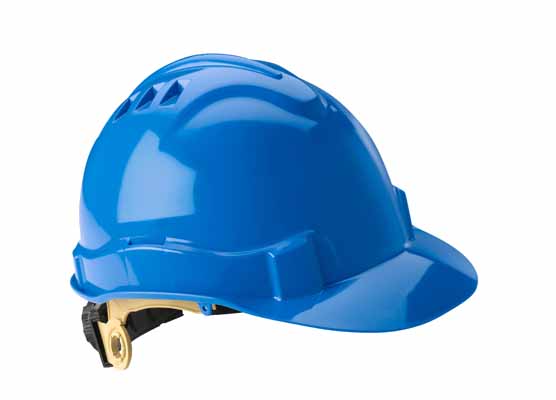 Gateway Safety Serpent® Blue Cap Style Ratchet Suspension Unvented Hard Hat  - 10 Pack