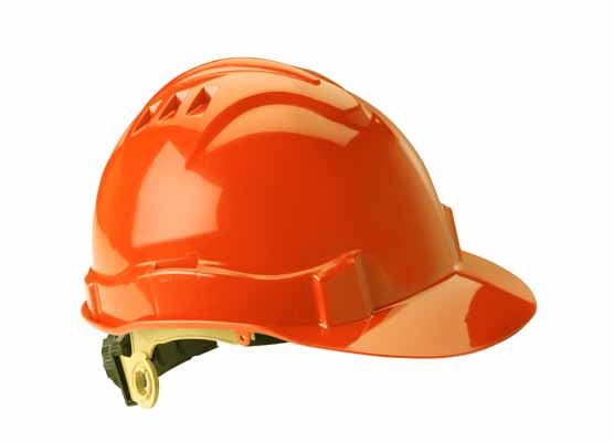 Gateway Safety Serpent® Orange Cap Style Ratchet Suspension Unvented Hard Hat  - 10 Pack