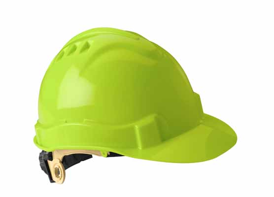 Gateway Safety Serpent® Hi-Viz Limon Cap Style Ratchet Suspension Unvented Hard Hat  - 10 Pack