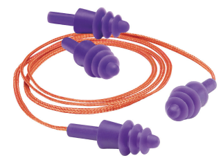 Gateway Safety Twisters® Purple Corded Ear Plugs - 100 Pairs