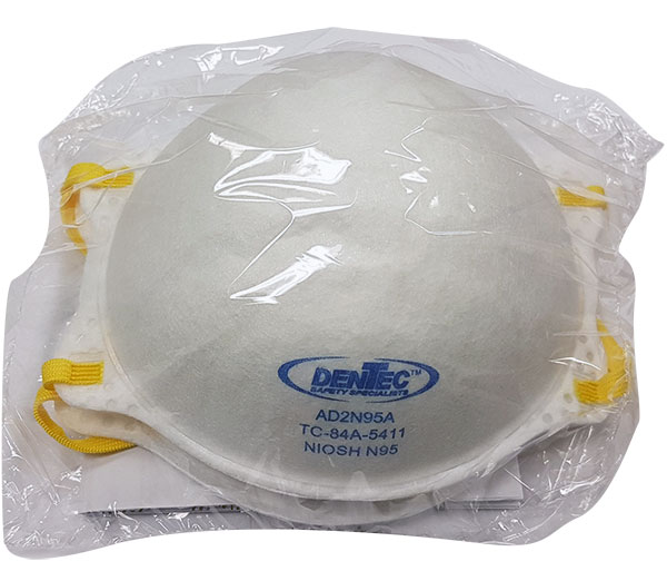 Dentec Safety N95 Disposable Particulate Respirators - 2 Mask Vending Pack