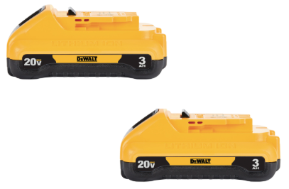 DeWalt 20V MAX 3.0Ah Compact Battery - 2 Pack