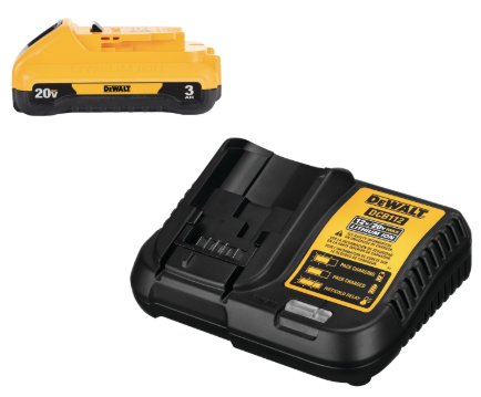 DeWalt 20V MAX Starter Kit W/ 3.0Ah Compact Battery & Charger