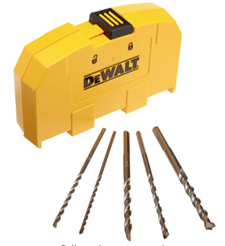 DeWalt 5pc. Hammer Drill Bit Set w/ Tough Case