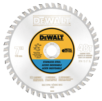 DeWalt 7-1/4" Stainless Steel Cutting Circular Saw Blade