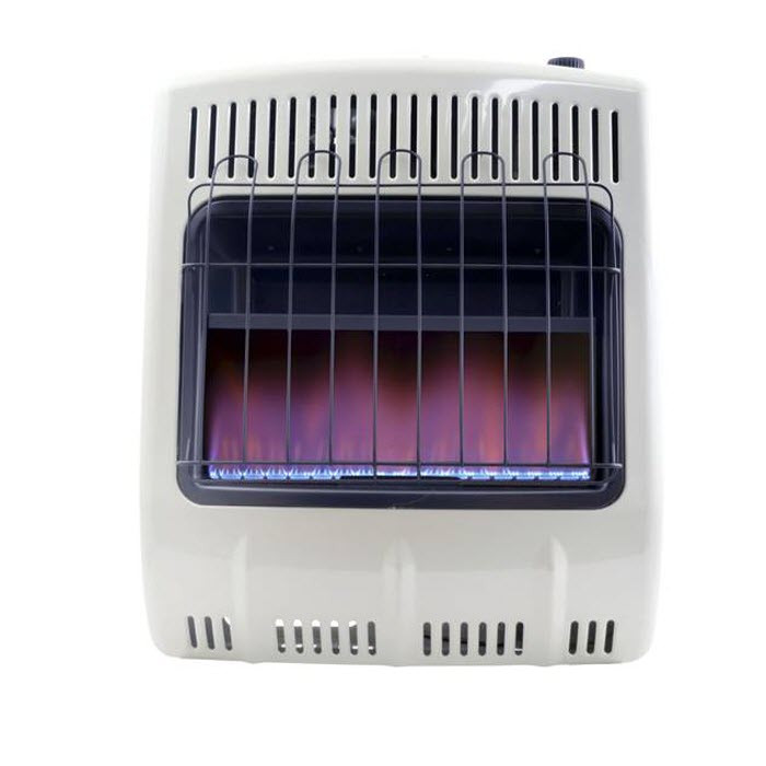 HeatStar 20,000 BTU Vent Free Blue Flame Natural Gas Heater w/ Thermostat & Blower
