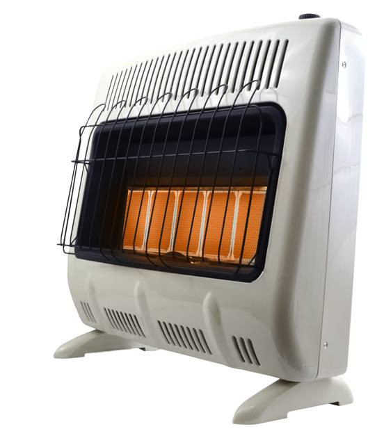 HeatStar 30,000 BTU Vent Free Radiant Natural Gas Heater w/ Thermostat & Blower