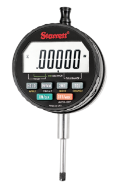 Starrett 1" (25mm) Range .00005" (0.001mm) Resolution Electronic Indicator w/ SPC Output 3/8" Stem