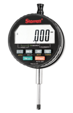 Starrett 1" (25mm) Range .00005" (0.001mm) Resolution Electronic Indicator w/ SPC Output 8mm Stem