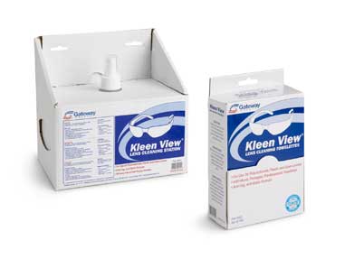 Gateway Safety Kleen View® Lens Cleaning Station w/ 600 Tissues & 8oz Bottle