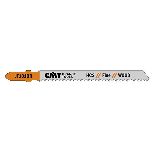 CMT 100mm x 10TPI Fine Finishing Straight Cut Hard/Softwood & Plywood Jig Saw Blades - 25 Pack