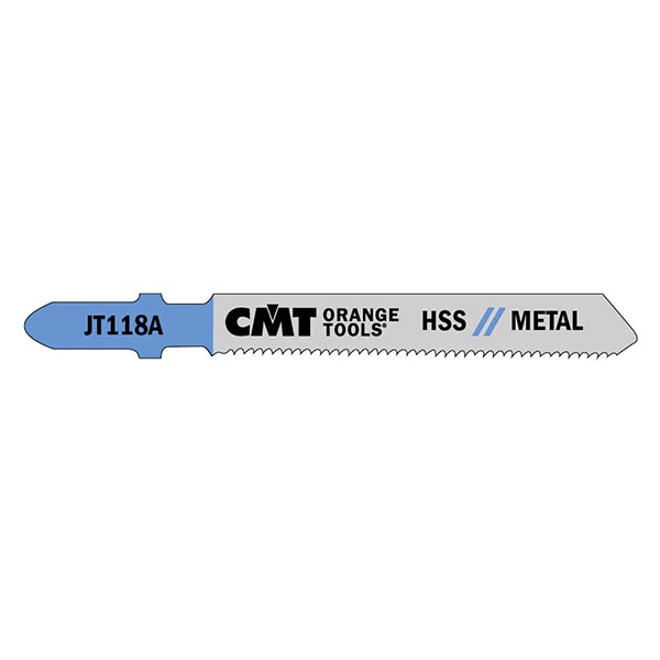 CMT 3" x 21TPI Ferrous & Non-Ferrous Straight Cut Thin Sheet Metal Jig Saw Blades - 5 Pack