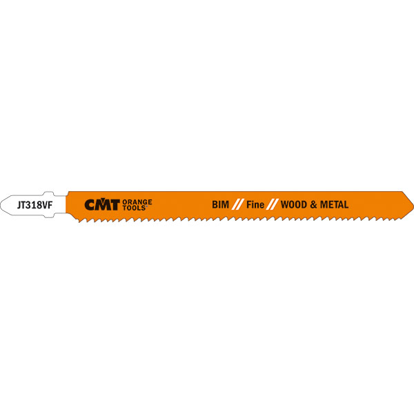 CMT 5-13/64" x 15TPI BIM Fine Wood & Metal Jig Saw Blades - 5 Pack