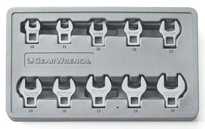GearWrench 11pc. Metric Crowfoot Wrench Set