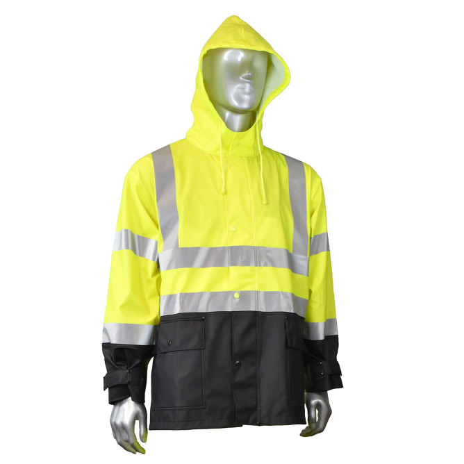 Radians High Visibility Yellow PVC Rain Jacket