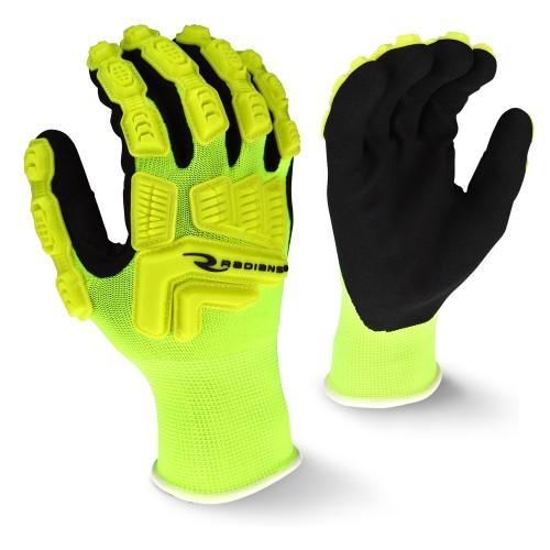 Radians High-Visibility Lime TPR Cut Resistant Work Gloves