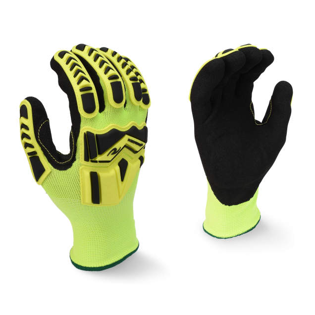 Radians High Visibility Work Glove w/ TPR & Padded Palm