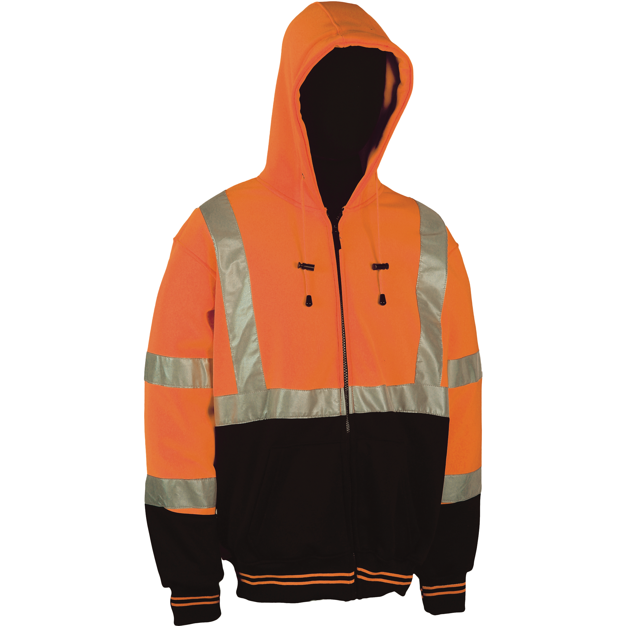 Sweatshirt Orange/Attach Hood Class 3