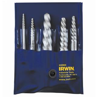 Irwin 4 pc. Spiral Flute Screw Extractors - 535/524 Series Set