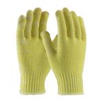 PIP Kut Gard® Cotton Plated Yellow Seamless Knit Kevlar Gloves - Medium Weight