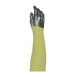 PIP Kut Gard® 18" Yellow A3 SmartFit® AR/FR Single Ply ACP/Kevlar Blended Arm Sleeves - Elastic Thumb