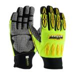 PIP Maximum Safety® Yellow Mad Max™ II PVC Dot Grip Safety Gloves