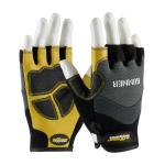 PIP Maximum Safety® Gunner™ Goatskin Leather Palm Half Finger Gloves