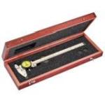 Starrett Yellow Dial Caliper, Hardened Stainless Steel, 0-225mm Range, 0.02mm Graduations With Wooden Case