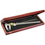 Starrett Yellow Dial Caliper, Hardened Stainless Steel, 0-300mm Range, 0.02mm Graduations With Standard Letter of Certification and Case
