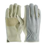 PIP Maximum Safety® Beige Anti-Vibration Shock Absorbing Cowhide Leather Gloves