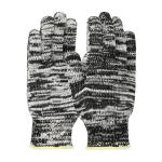 PIP Kut Gard® Salt & Pepper Polyester Lined PolyKor® Blended Cut Resistant Gloves - Heavy Weight