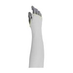 PIP Kut Gard® White Single Ply Smart-Fit® Pritex™ Antimicrobial Fiber Blended Sleeve - Thumb Hole