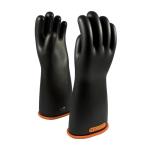 PIP Novax® 16" Black/Orange Class 4 Straight Cuff Insulated Rubber Gloves