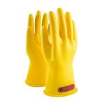 PIP Novax® 11" Yellow Class 0 Straight Cuff Insulated Rubber Safety Gloves