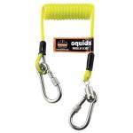 Ergodyne® Squids® 3130S Coiled Cable Lanyards, 6 1/2" (Coiled), 50" (Extended), 2 lb