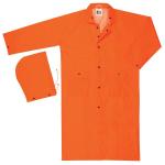 MCR Safety Classic Orange .35mm PVC/Polyester 49" Rain Coat