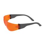 PIP Zenon Z12™ Orange Anti-Scratch Coated Lens Black Temple Rimless Safety Glasses