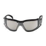 PIP Zenon Z12™ Foam Padded I/O Anti-Scratch Coated Lens Black Temple Rimless Safety Glasses
