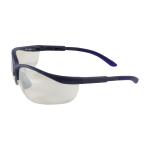 PIP Hi-Voltage AC™ Clear I/O Anti-Scratch Coated Lens Blue Frame Semi-Rimless Safety Glasses