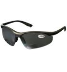 PIP Mag Readers™ Gray Anti-Scratch Coated Lens Black Frame Semi-Rimless Safety Reading Glasses - +1.50 Diopter