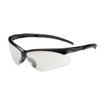 PIP Adversary™ Clear Anti-Scratch Coated Lens Black Frame Semi-Rimless Safety Glasses