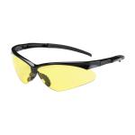 PIP Adversary™ Amber Anti-Scratch Coated Lens Black Frame Semi-Rimless Safety Glasses