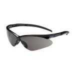PIP Adversary™ Gray Anti-Scratch/Fog Coated Lens Black Frame Semi-Rimless Safety Glasses