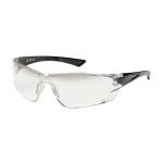 PIP Recon™ Clear Anti-Scratch/Fog Coated Gradient Lens Black Gloss Temple Rimless Safety Glasses