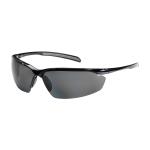 PIP Commander™ Gray Anti-Scratch Coated Polarized Lens Gloss Black Frame Semi-Rimless Safety Glasses